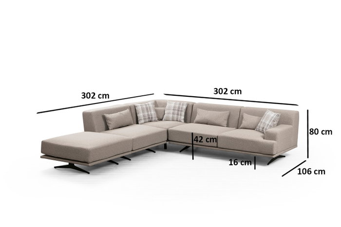 Atelier Del Sofa Bentley Corner Beige